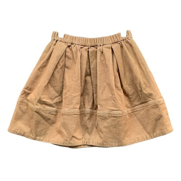 Crewcuts Everyday A-Line Pleated Corduroy Skirt Girls 6/7 School Uniform Khaki - Picture 2 of 15
